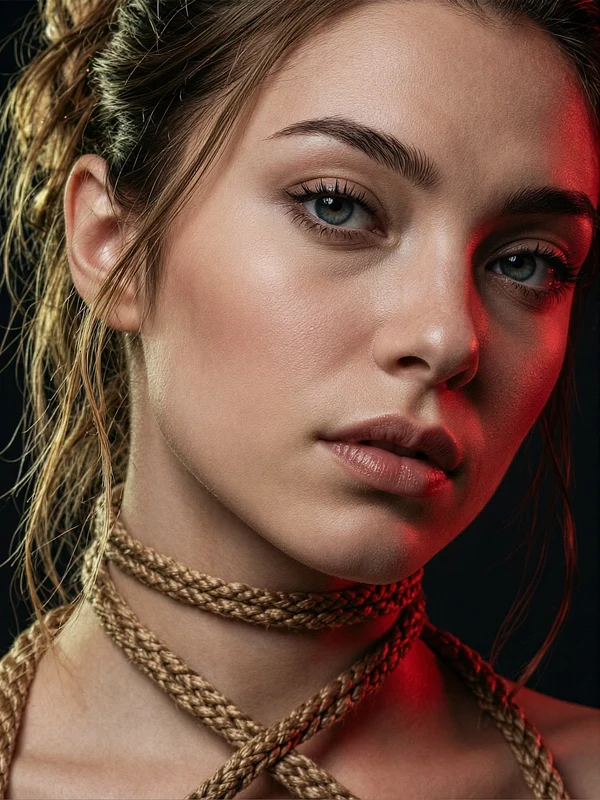 Original photo before AI shibari transformation